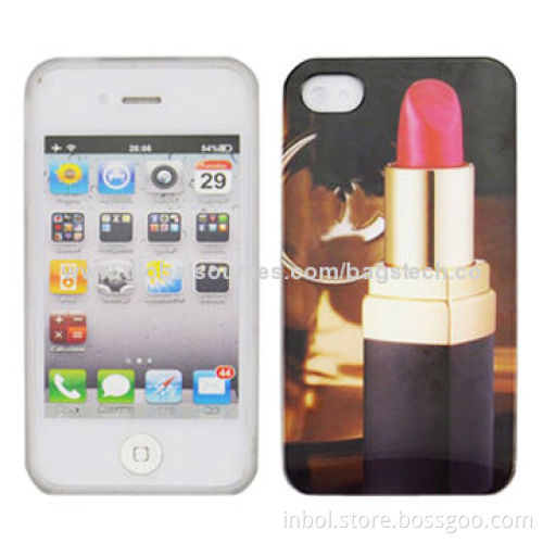 Stylish and Durable PC Cases for iPhone 5, with Lipstick Pattern, Various Patterns Available
